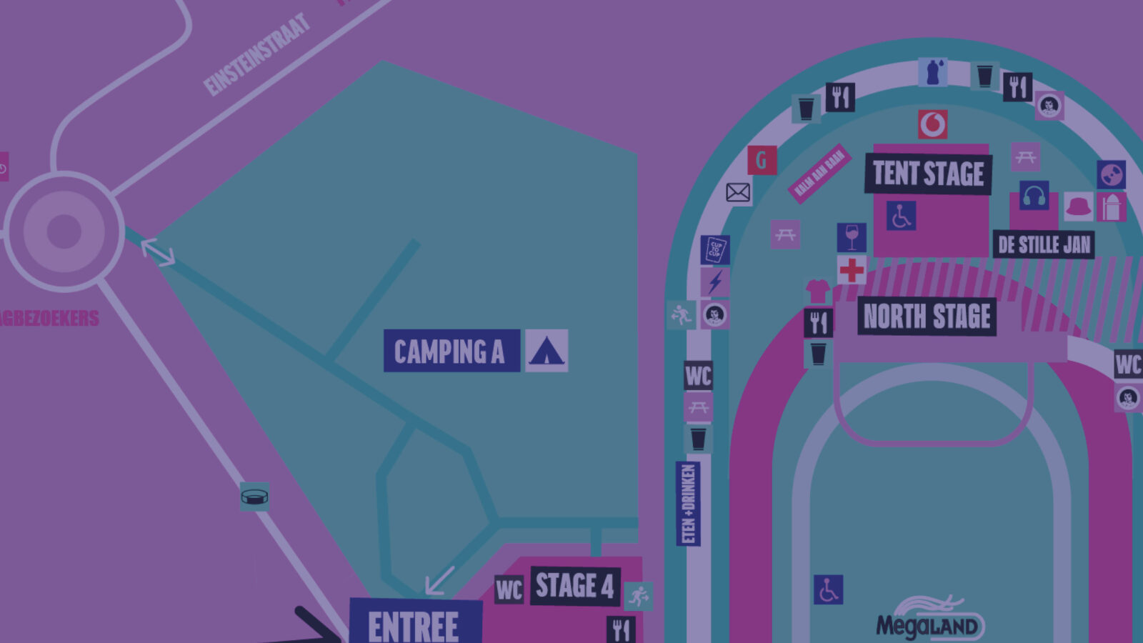 Festival maps, food and drinks!